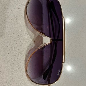 Quay Australia Gold and Purple Sunglasses